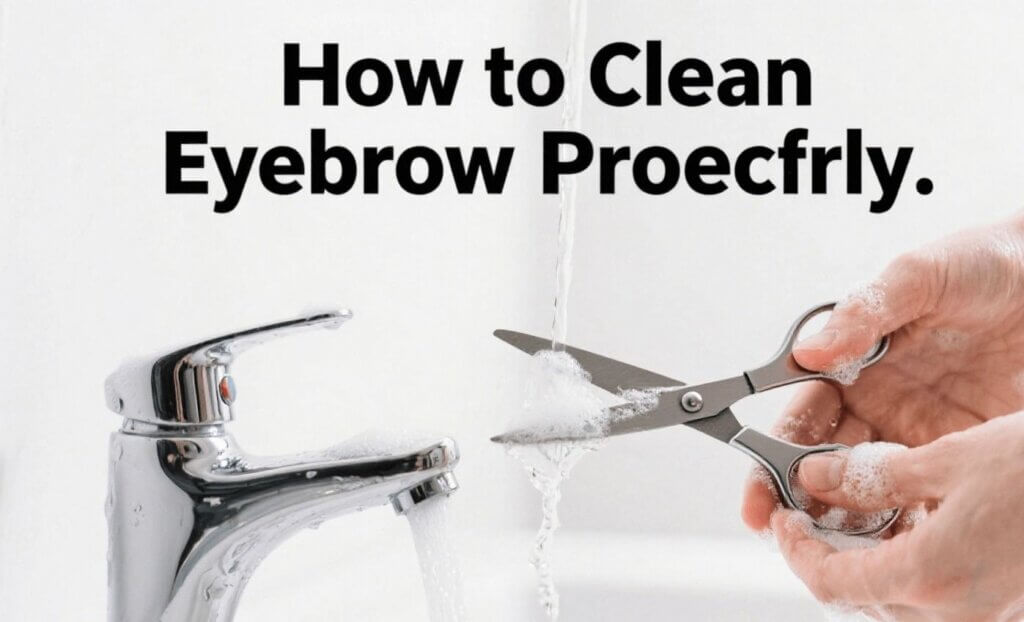 How to Clean Eyebrow Scissors Properly