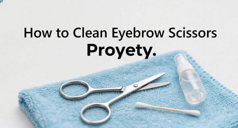 How to Clean Eyebrow Scissors Properly