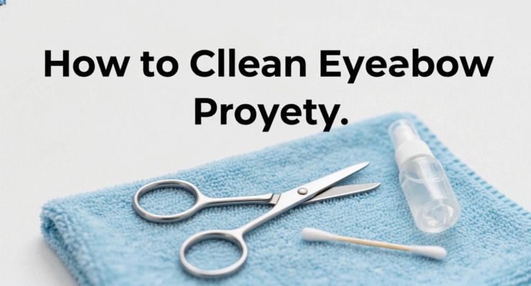 How to Clean Eyebrow Scissors Properly