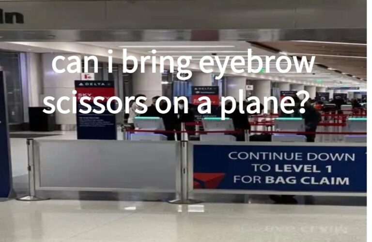 can i bring eyebrow scissors on a plane