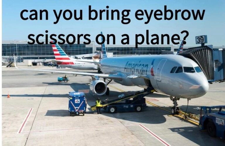 can you bring eyebrow scissors on a plane