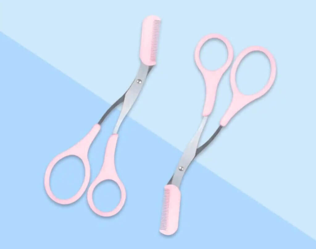 eyebrow scissors with comb